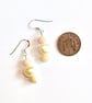 Pearl Earrings with Morganite Stone, Dangle, Pastel Colours with Sterling Silver - Image 10