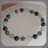 Aromatherapy bracelet with Amethyst, Aventurine and Sterling Silver