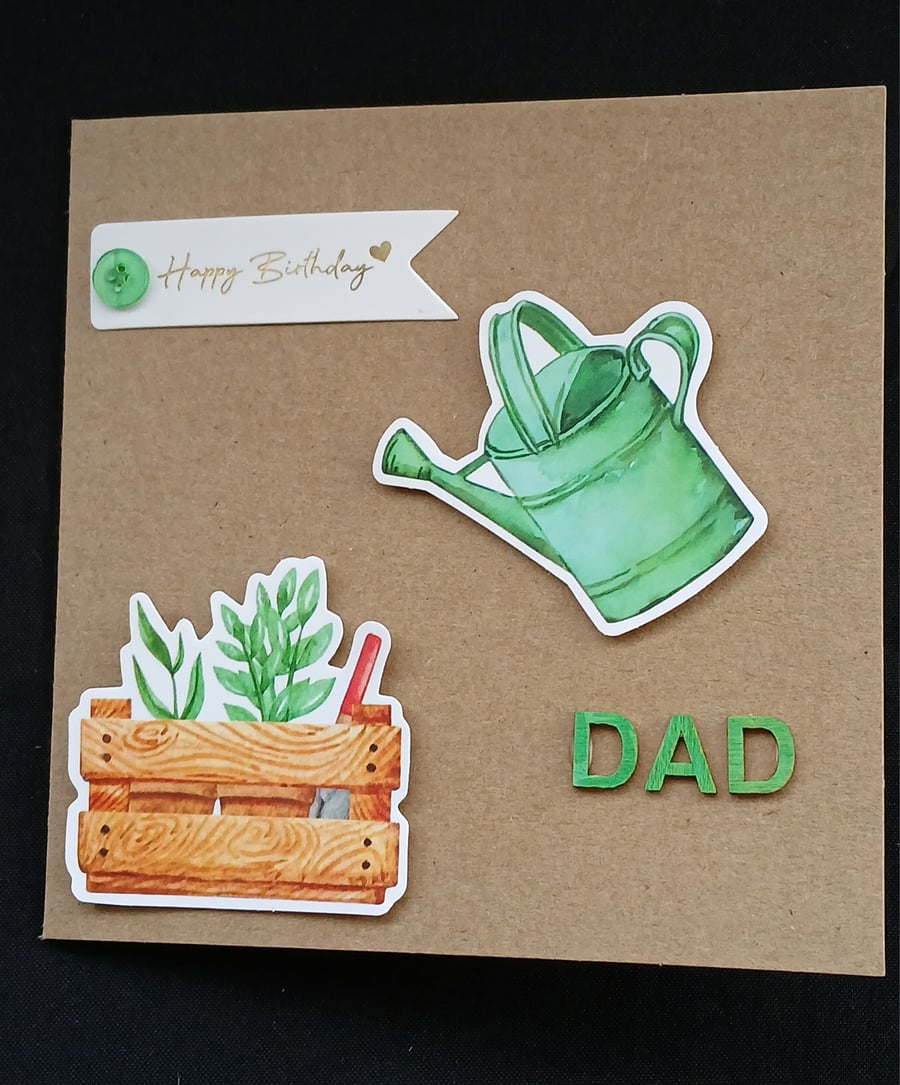 Handmade, dad birthday card 