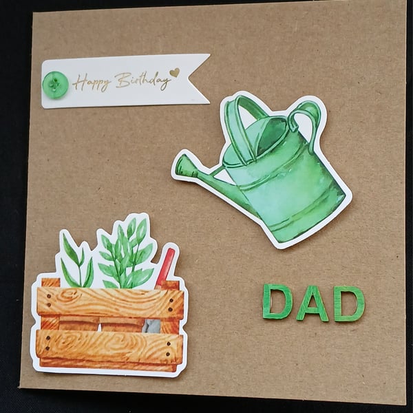 Handmade, dad birthday card 