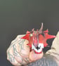 Dragon finger puppet  red and black. - Image 4