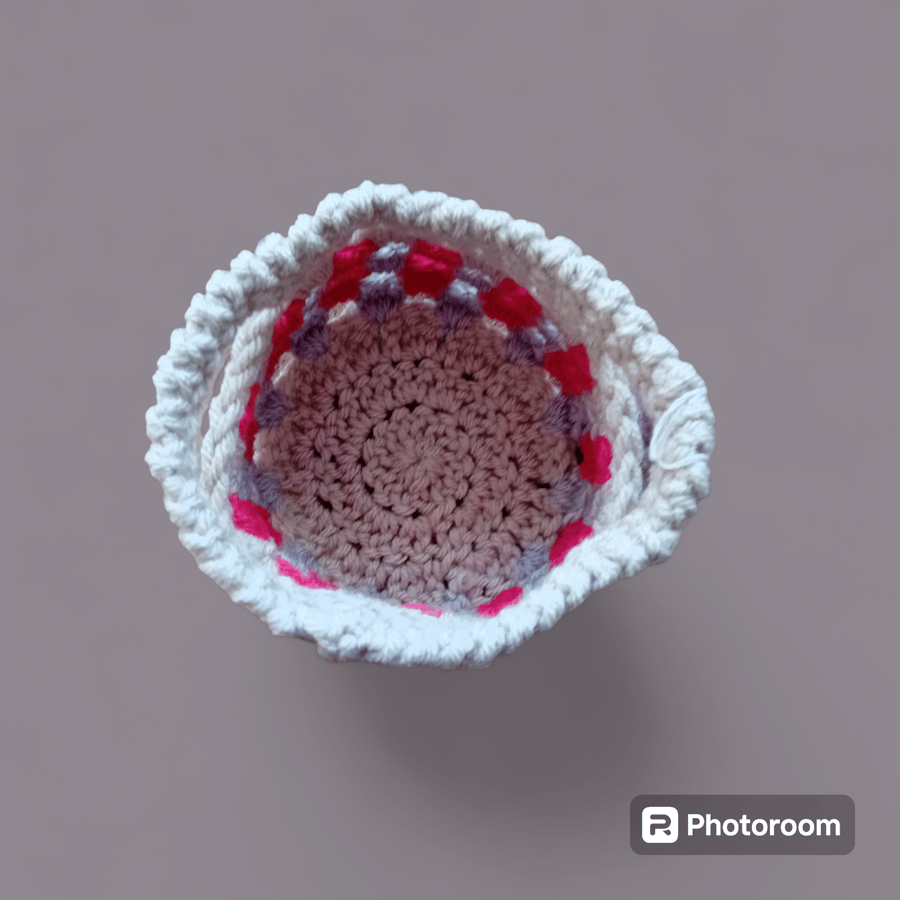 Handmade crochet Storage baskets 