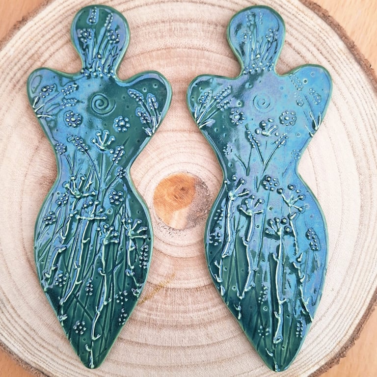 Spring Goddess - ceramic hanging decoration