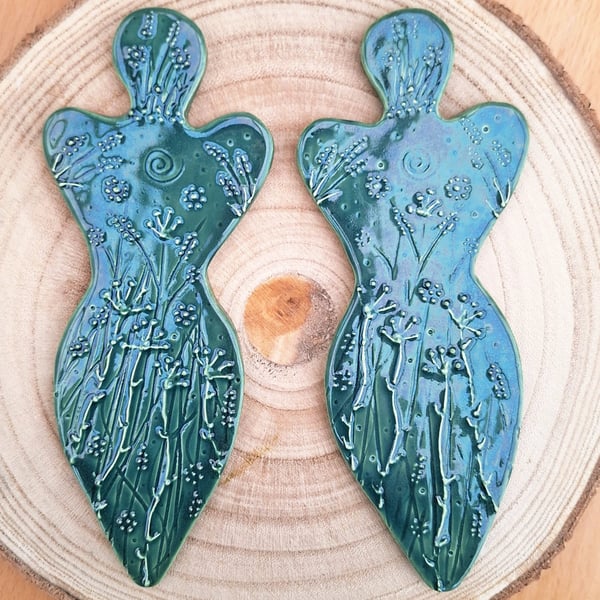 Spring Goddess - ceramic hanging decoration