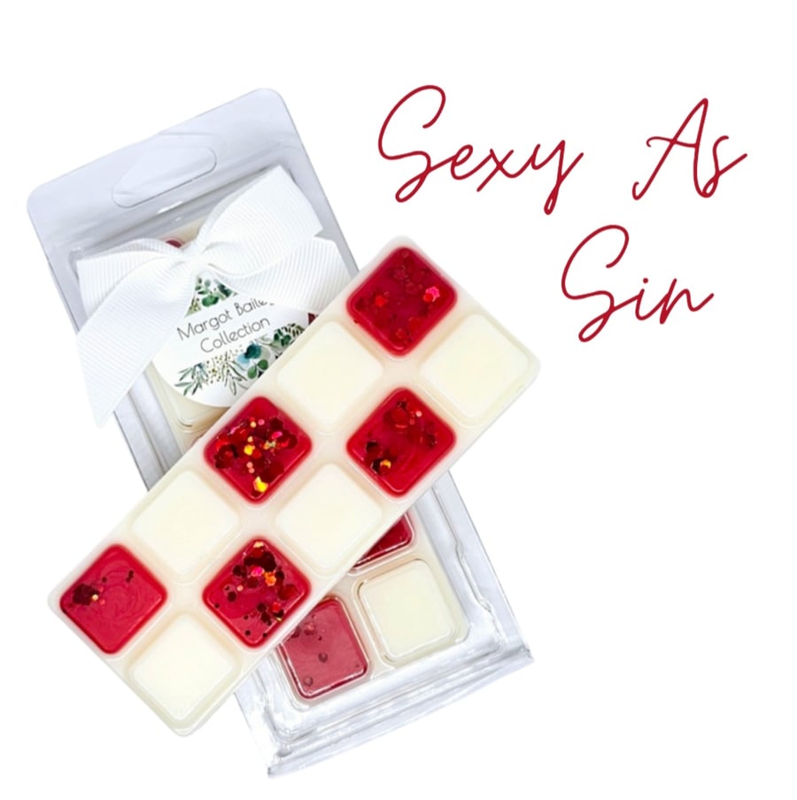 Sexy As Sin  Wax Melts UK  50G  Luxury  Natural  Highly Scented