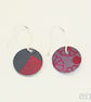 051 - Handmade Aluminium and Silver Reversible Earrings - Image 2
