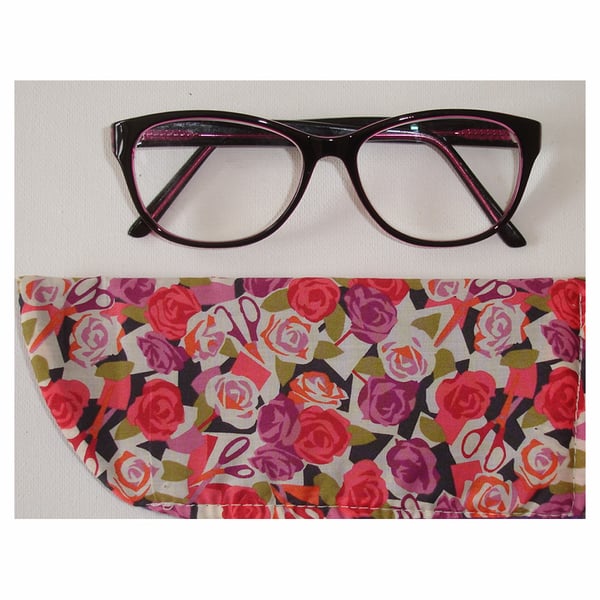 Glasses Case Liberty Roses Fabric