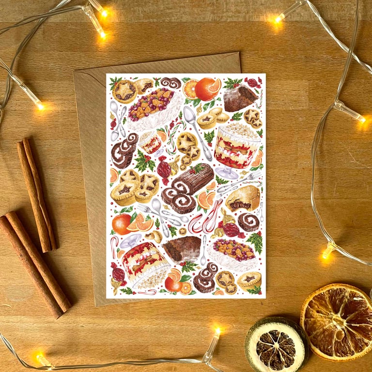 Festive Food Christmas Card Pack