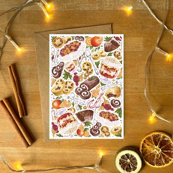 Festive Food Christmas Card Pack