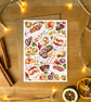 Festive Food Christmas Card Pack - Image 1