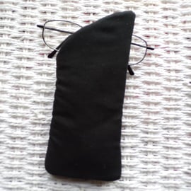 Black Glasses Case Lined & Padded 