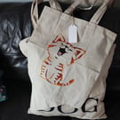 Hand painted tote bag 