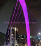 SQUINTY BRIDGE, GLASGOW framed - Image 2