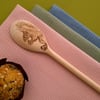 Wooden Spoon (large) A Personalised Wooden Spoon with Squirrel Art