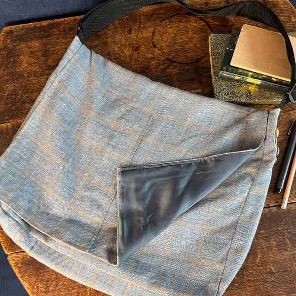 Blue Suit Messenger Bag