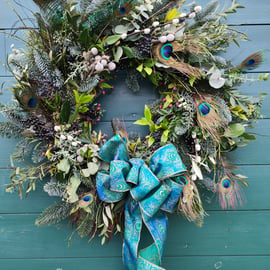 Luxury Peacock Wreath