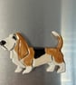 Ceramic Basset Hound Fridge magnet - Image 3