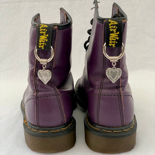 Winged Heart Dr Martens Charms - Alt Boot Accessories - Doc Tag Charms -DM Charm