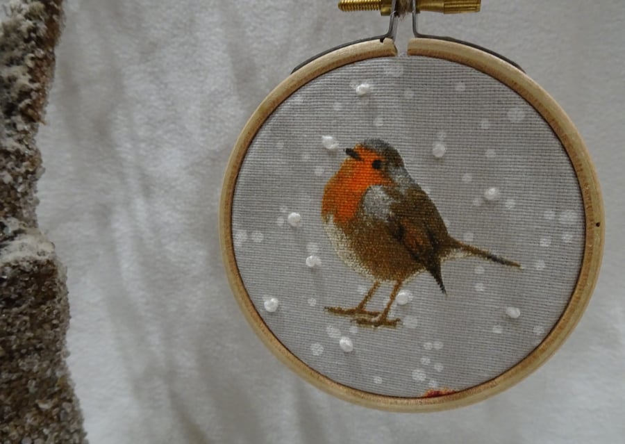 Robin Hanging Christmas Decoration