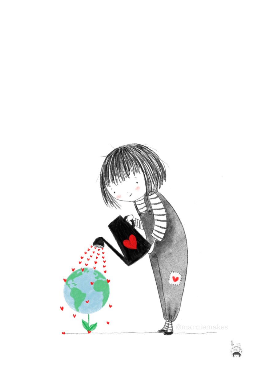 Taking Care - A5 Giclee Print