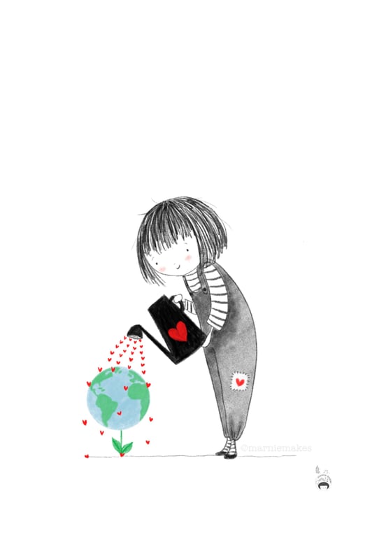 Taking Care - A5 Giclee Print