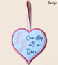 One Step at a Time Heart Hanger - Encouraging Hanging Decoration - Image 3