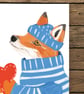 Blank card fox illustration cute card - Image 3
