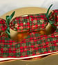 Pick and Mix Christmas Crackers. Reusable. Red, green and gold tartan. - Image 3