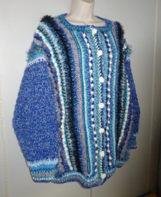 Exclusive designer crochet  ladies large  jacket.( ref FA478 CR2 E1 )