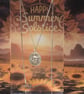 Sunflowers and Sunshine  Solstice -  Pendant necklace - PMC - recycled silver 