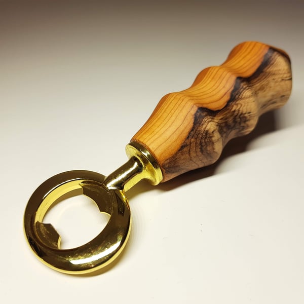 Yew Bottle Opener - Handmade Woodturned - Free UK Delivery!
