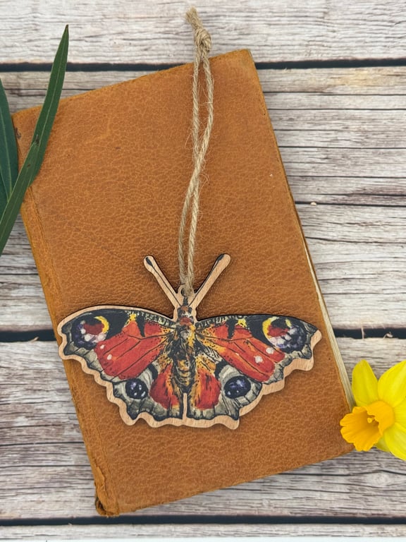 Perfectly Imperfect Peacock Butterly Decoration
