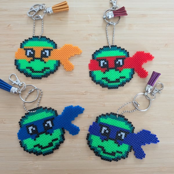 TNMT Hamabead Keyrings