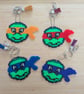TNMT Hamabead Keyrings