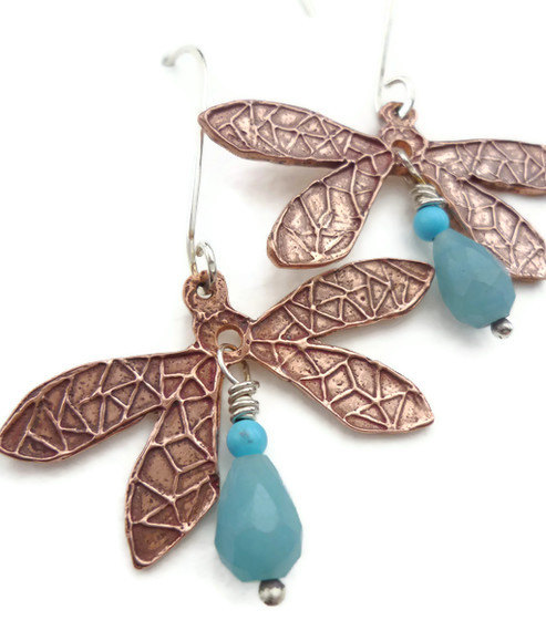 Dragonfly earrings