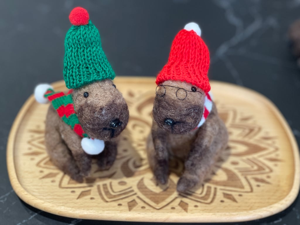 Wool Felt Capybara – Handmade with Heart