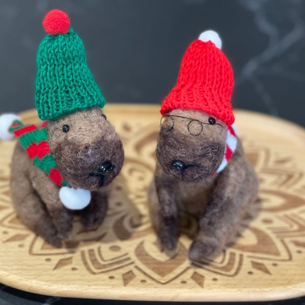 Wool Felt Capybara – Handmade with Heart