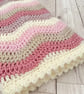 Pink Baby Blanket - Handmade Crochet - Newborn Girl Gift - Image 5
