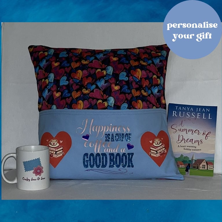 Reading Cushion HAPPINESS IS....