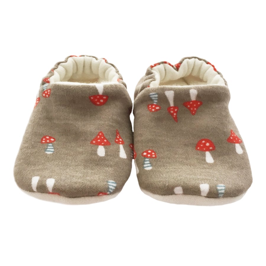 ORGANIC Mona Luna SHROOMY Slippers Pram Shoes NEW BABY GIFT IDEA 0-18M