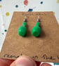 Green Skittle Earrings - Surgical Steel Hooks - Old Stock - Super Seconds - Image 2