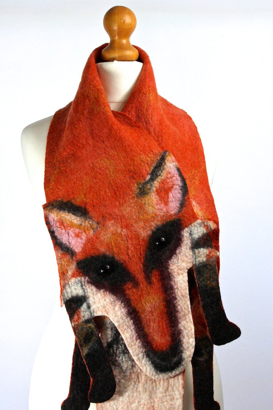 Handmade Felt Fox Scarf