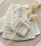 Bobtail Cardigan Merino Wool Blend Newborn