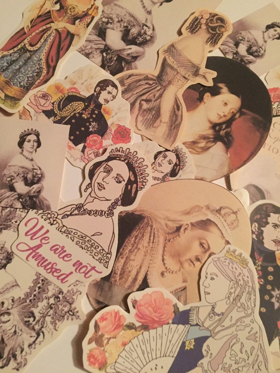 Queen victoria stickers. Stickers for your laptop, journal, case and more! Histo
