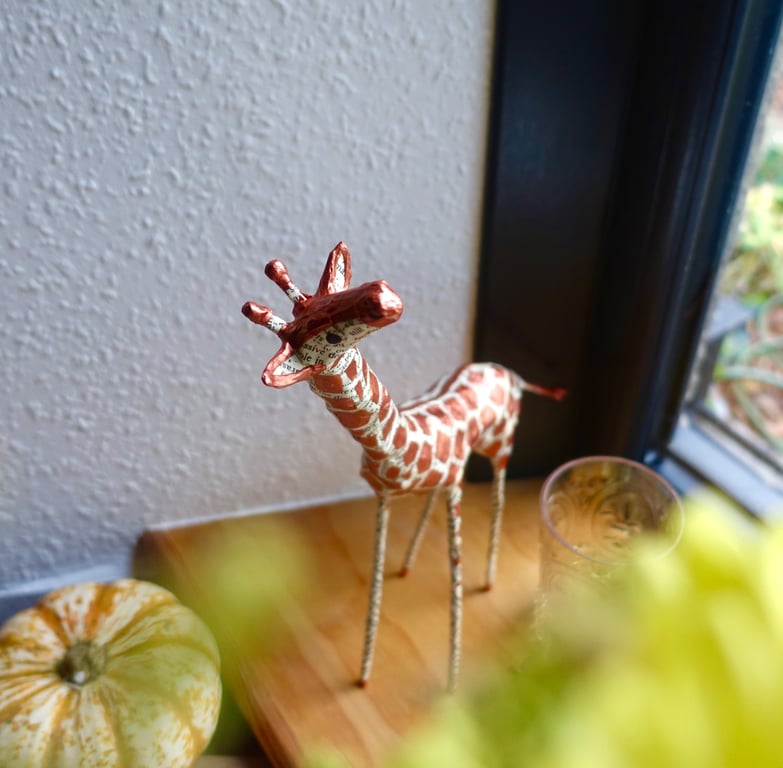 Handmade Paper Giraffe