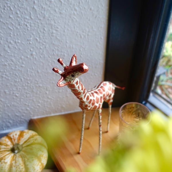 Handmade Paper Giraffe