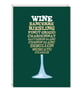 White Wine Birthday Word Art Card - Image 1