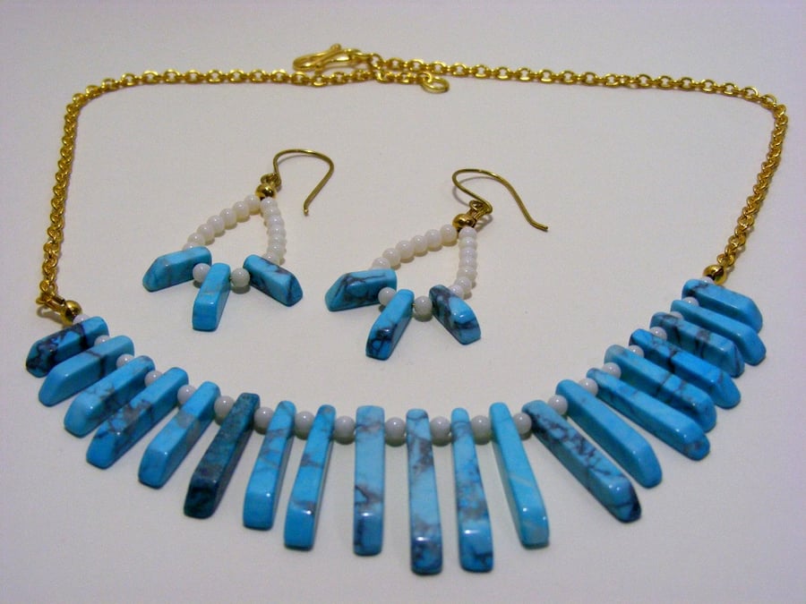 Howlite Jewellery Set.