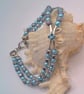 2 Strand Bracelet with a Silver Crystal Centre, Gift for Her, Colour Choice  - Image 8