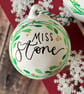 Personalised Ceramic Christmas Bauble, Christmas Tree Decoration 